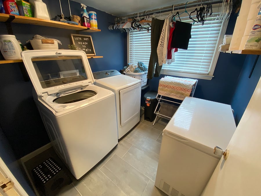 Laundry Room (letting you get a glimpse of what it looks like on the regular :)