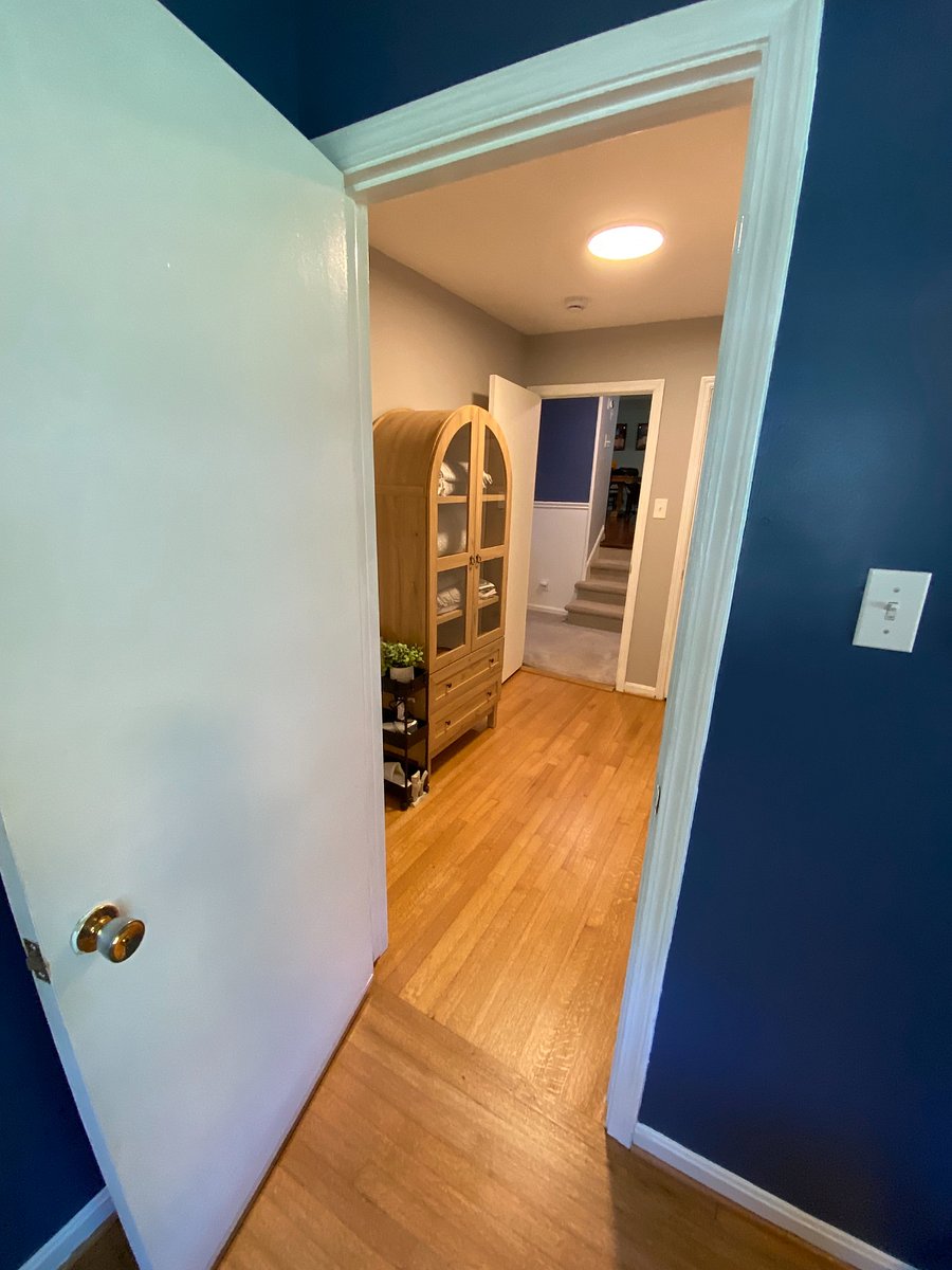 Hallway outside of bedroom/bathroom