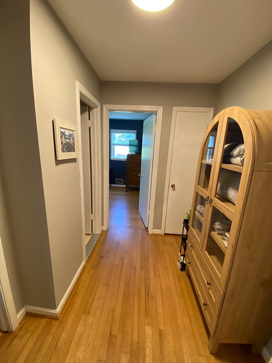 Hallway outside of bedroom/bathroom