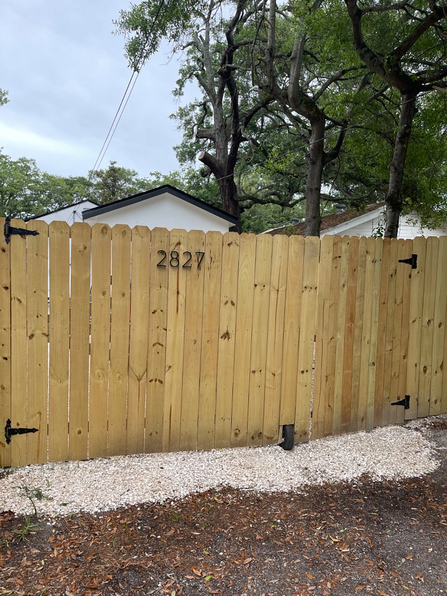 Back gate where you will park