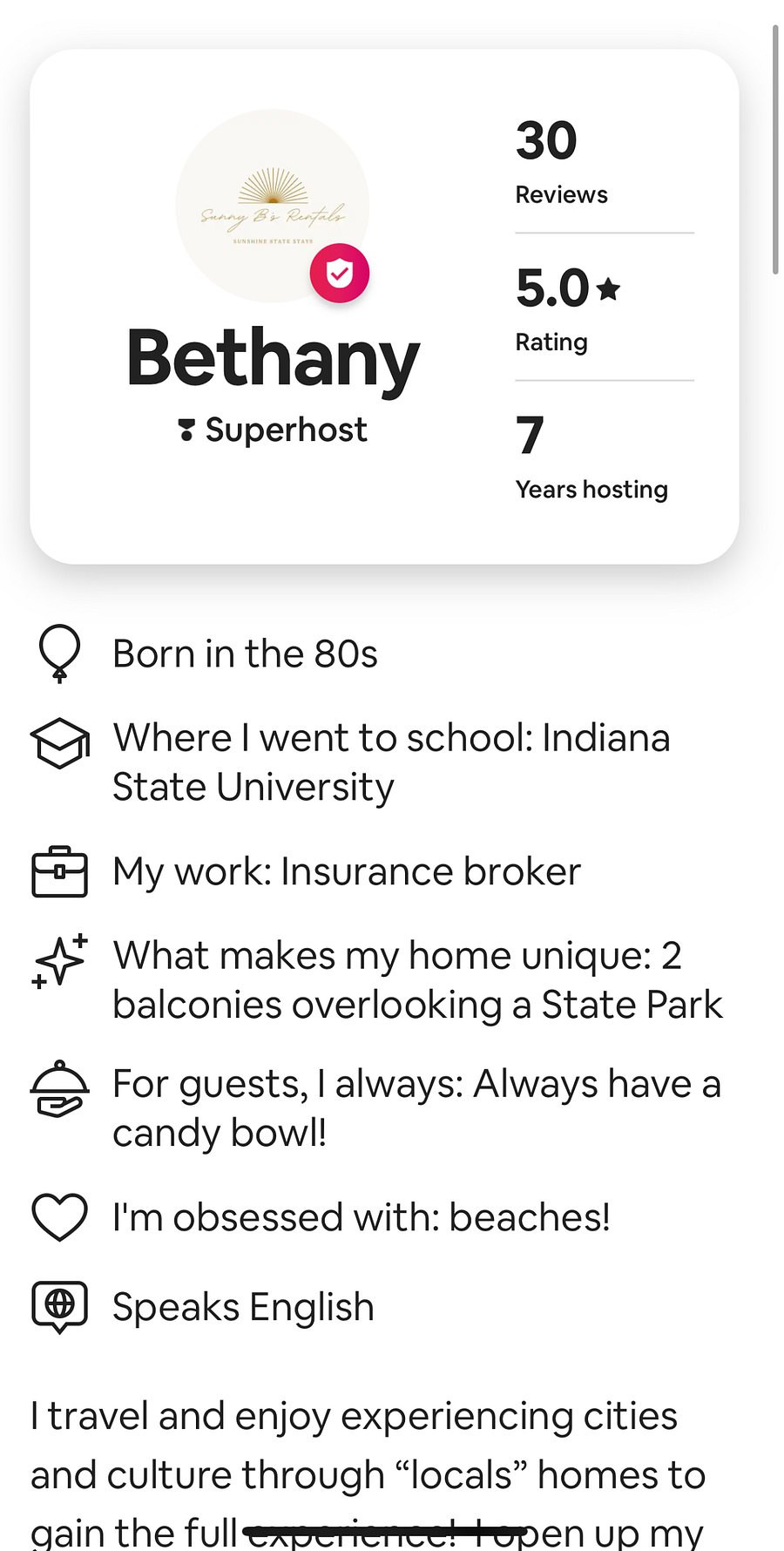 Super host on Airbnb!