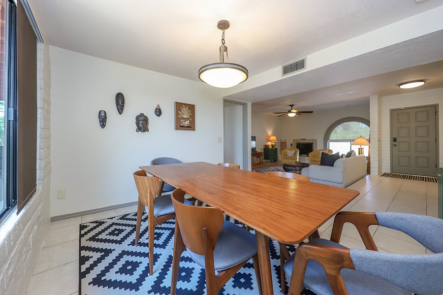 Dining Room with table to seat 6 - great for a nice dinner or a board game
