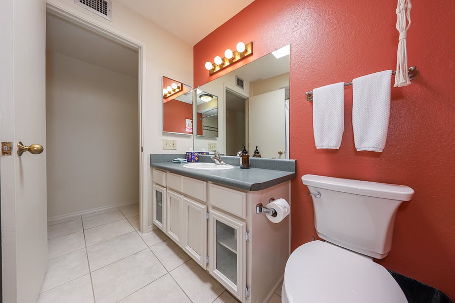Guest Bathroom with full bathtub and shower