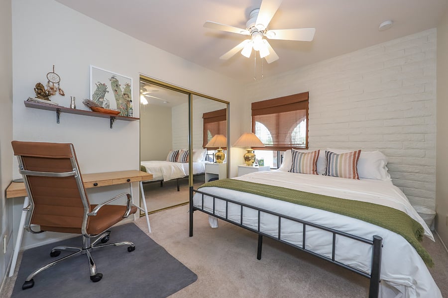 Queen Bedroom #2 with dedicated workspace