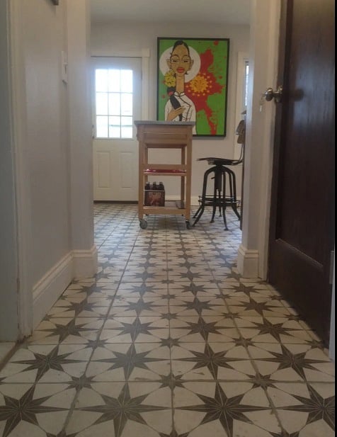 new tile in kitchen!