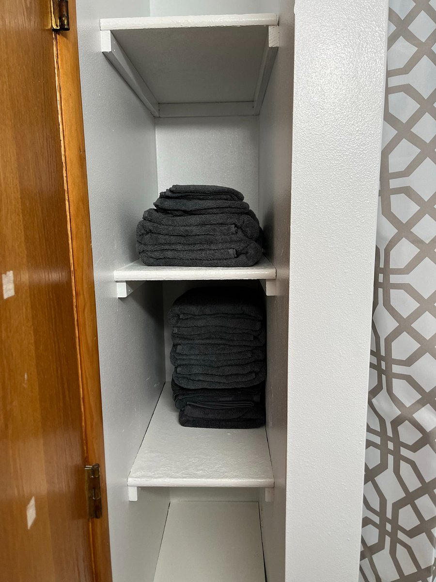 Linen Closet in Bathroom