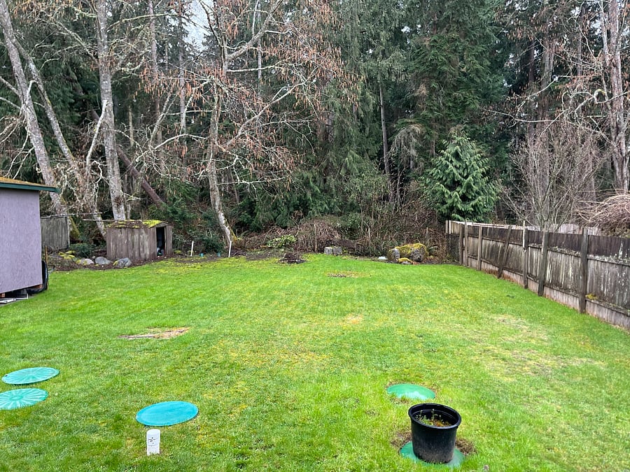 Generous size backyard