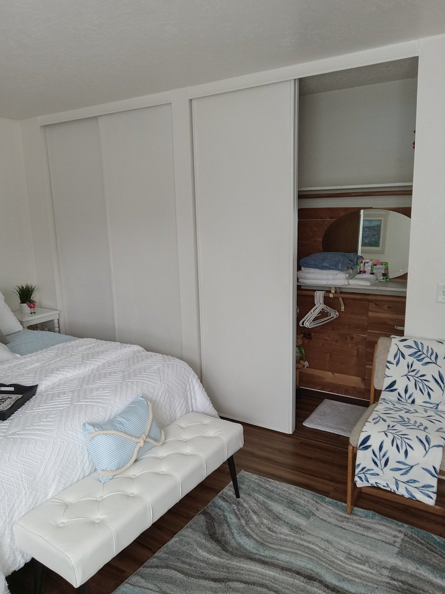 2 large closets in Bedroom