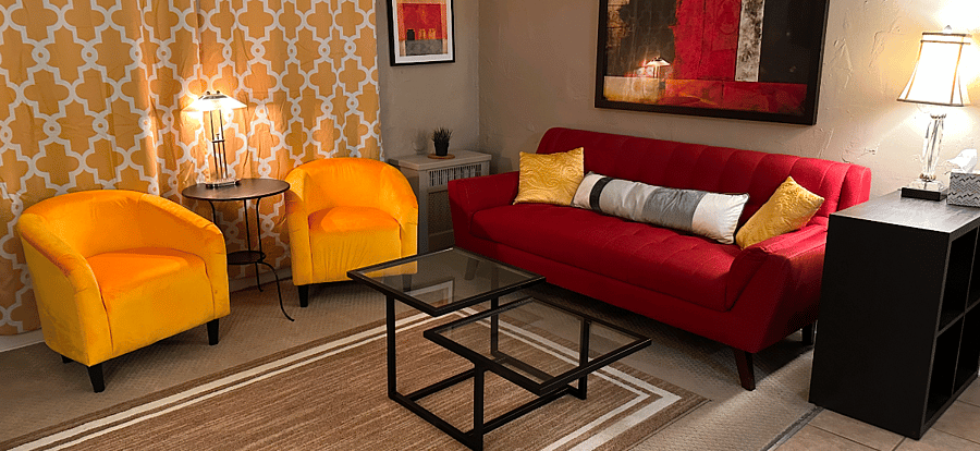Modern stylish and comfortable furniture.