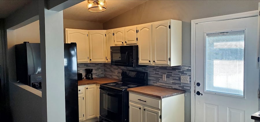 Kitchen and side door