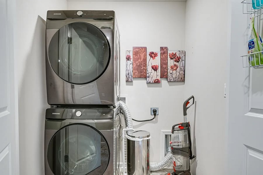 Laundry room on upper level