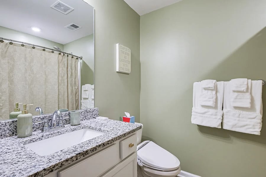Bathroom on upper level
