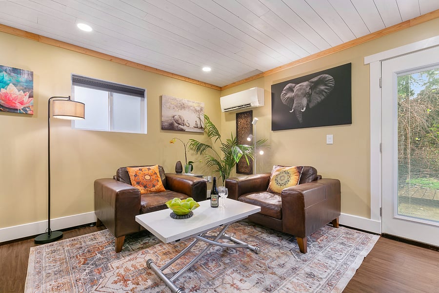 Super comfy leather lounge chairs