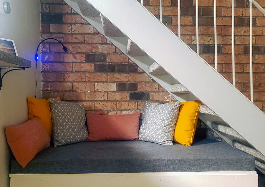 Grab a glass of wine and relax in our reading cove!
