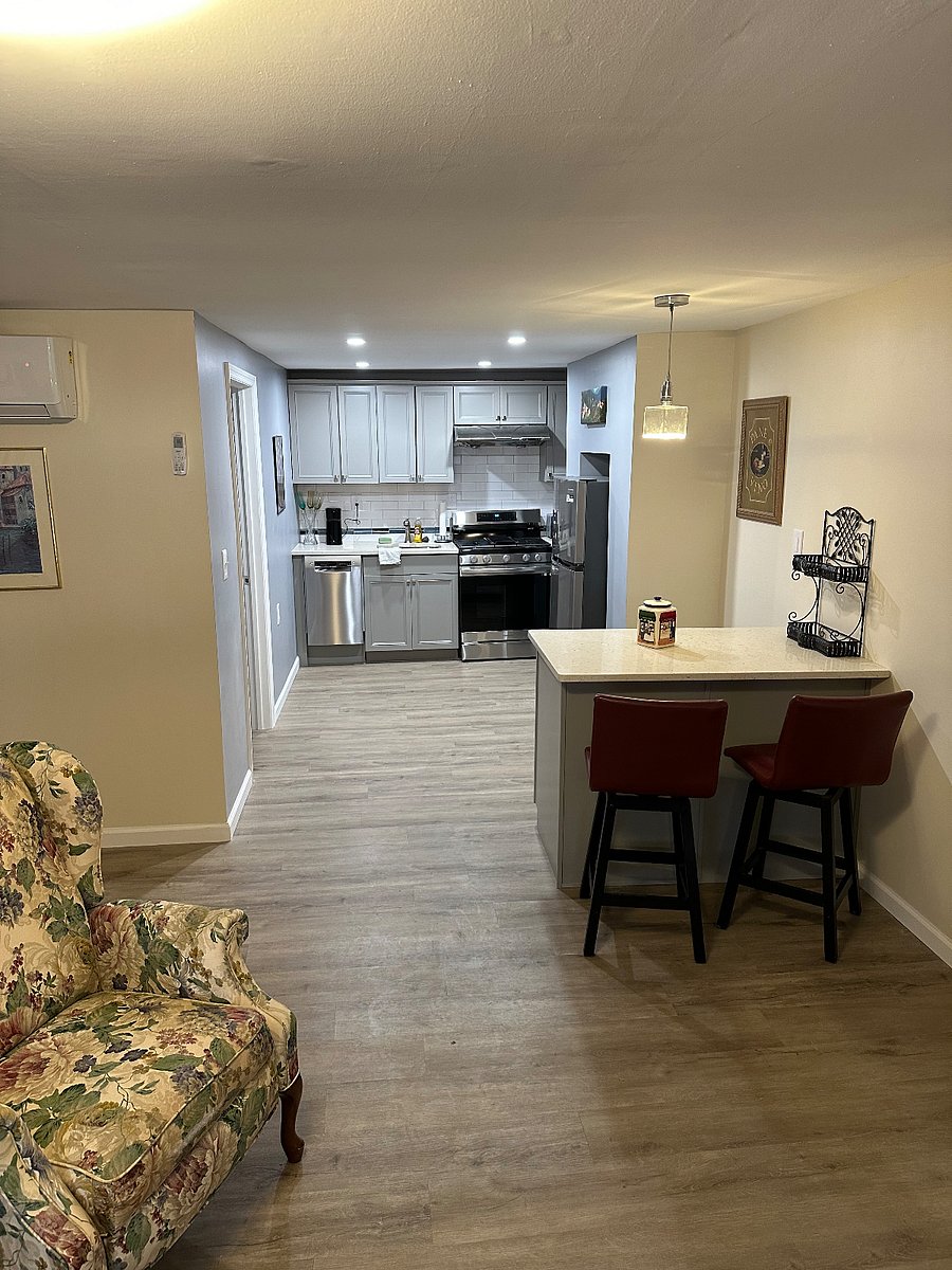 Kitchen with island