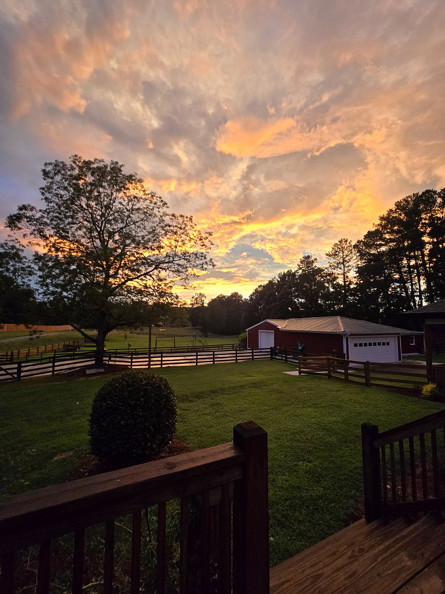 Sunset at the property