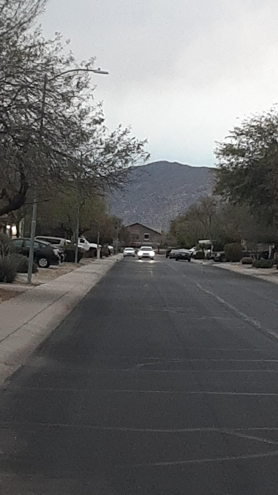 Looking west at White tank mtns, park entrance is 3 or so miles to the south