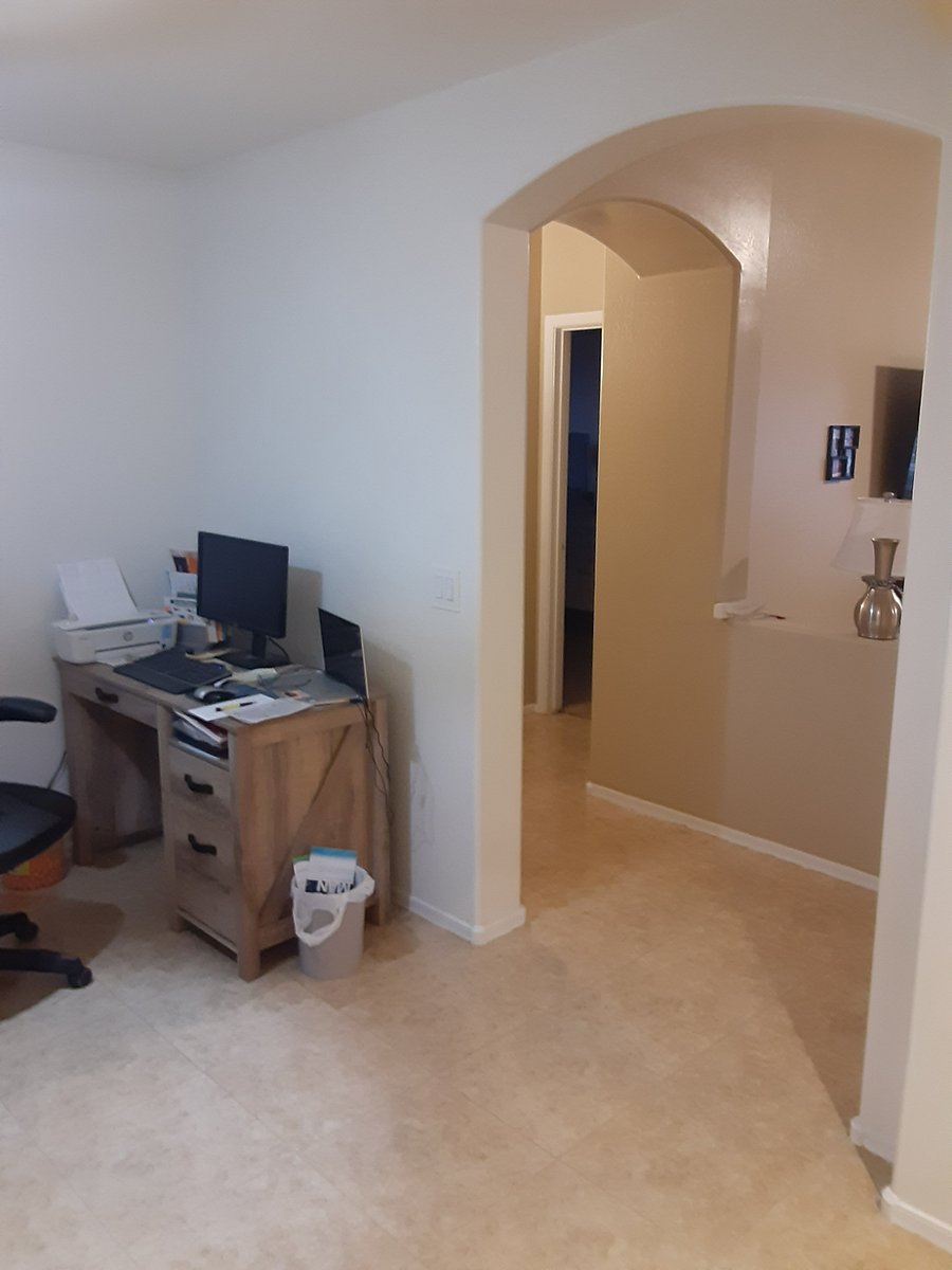 hallway into the master bedroom
