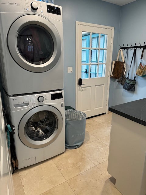 Attached laundry room (shared with main house).