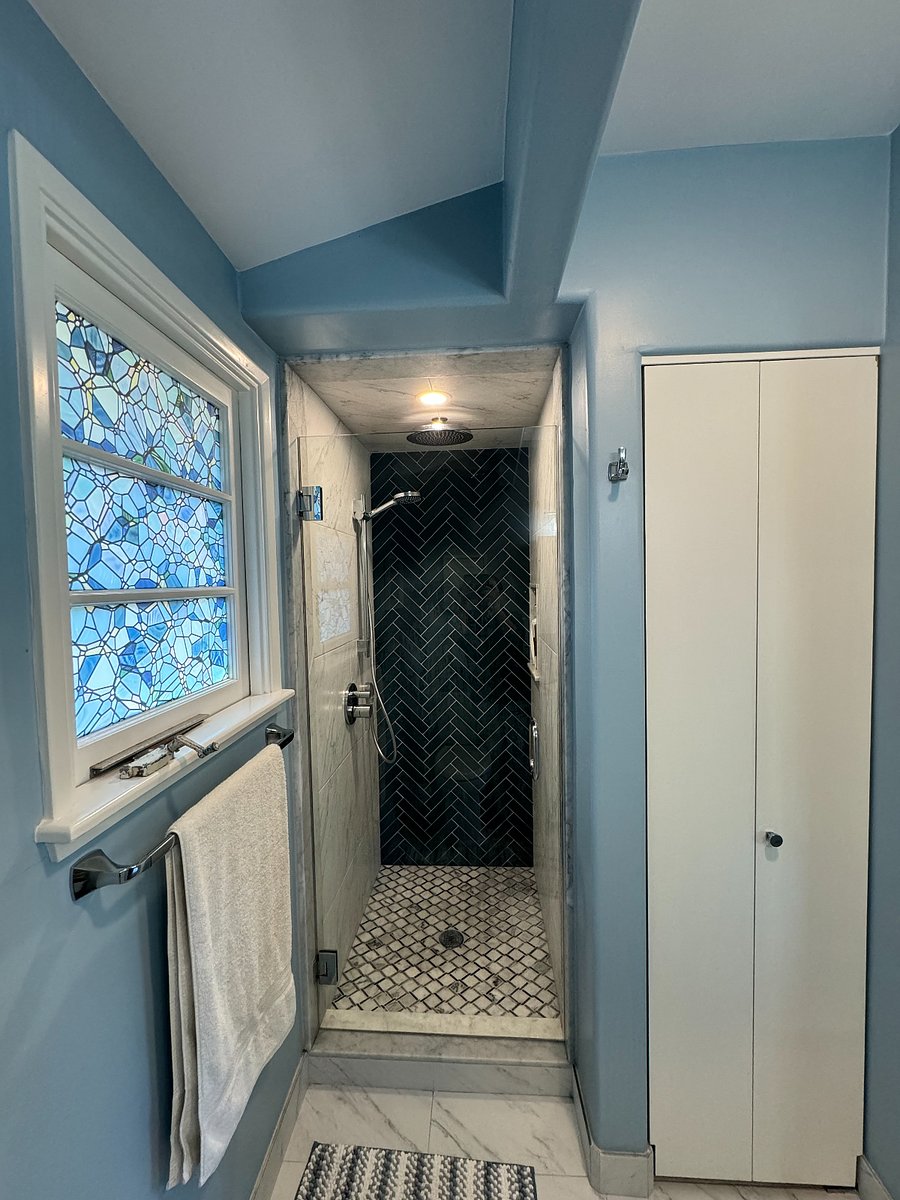 Bathroom with built-in storage
