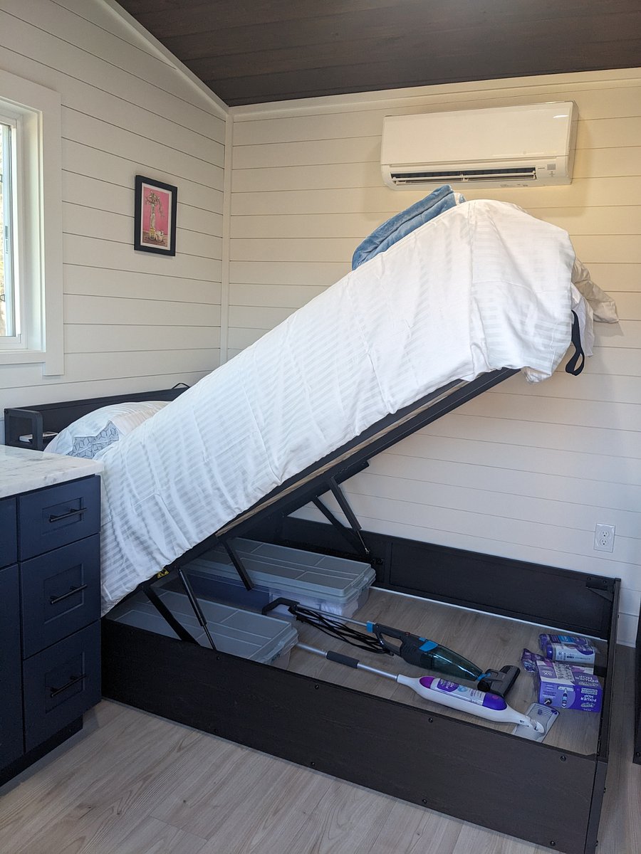 Easily access underbed storage