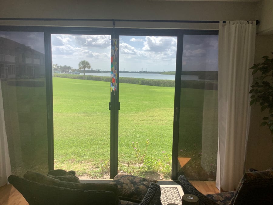 View from Kitchen and Sunroom 