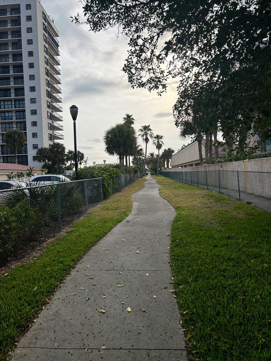 Walkway to private beach