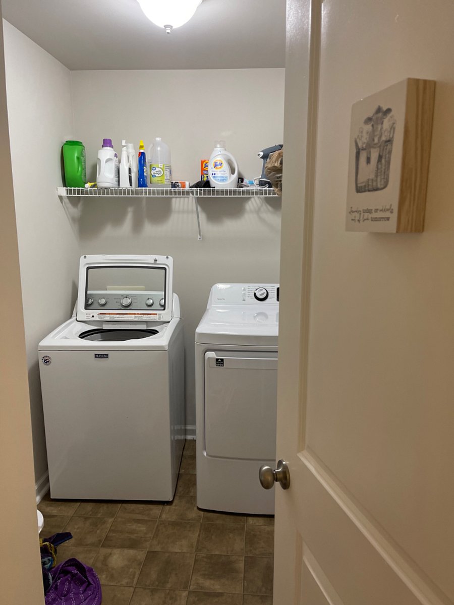 Laundry room w iron etc