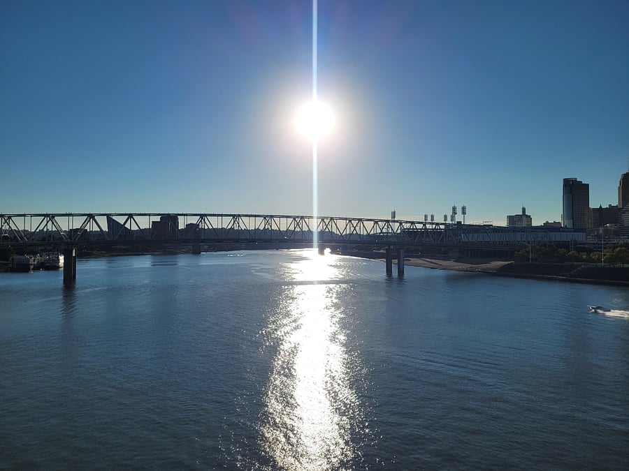 Sunset on the Ohio River