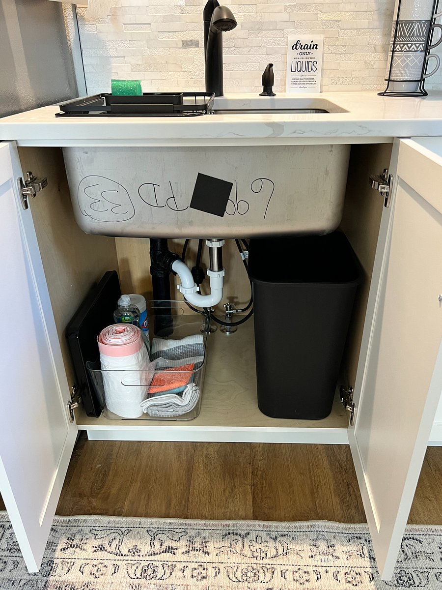 Under kitchen sink