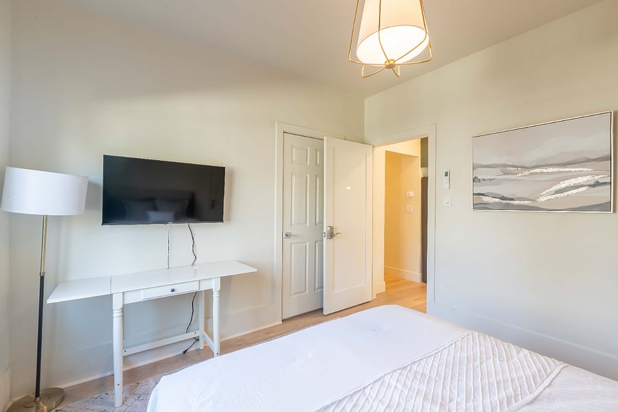 Own TV and small fridge. 