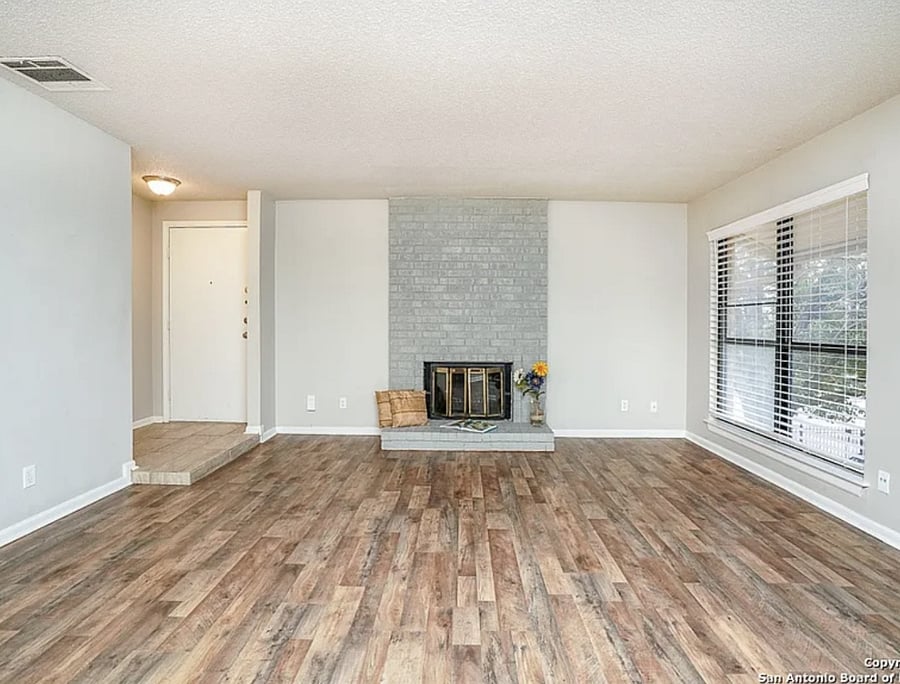 This is the living room pre-furnished.