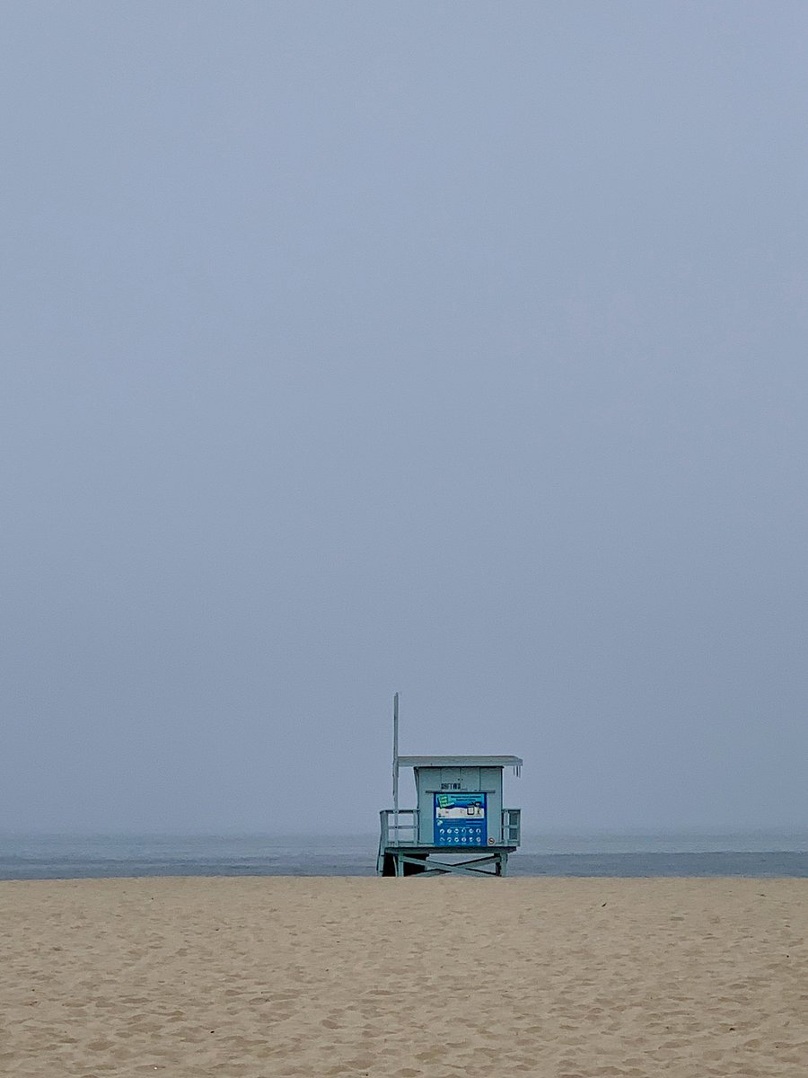 Lifeguard stand one block across the street.