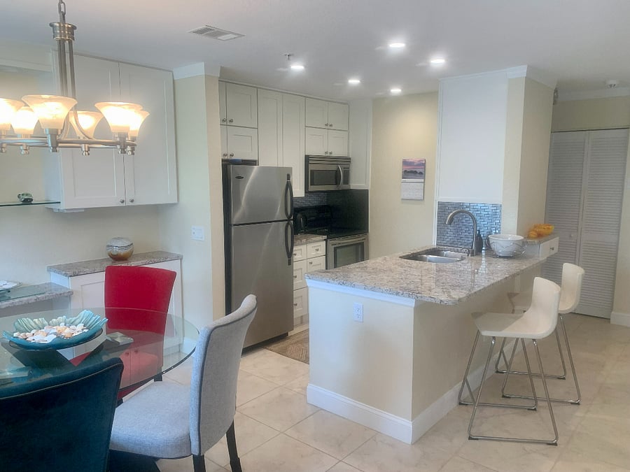 Kitchen and dining area