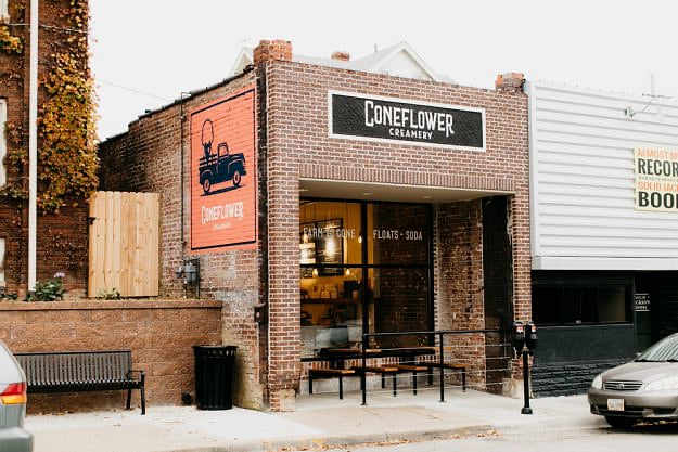 Coneflower Creamery - Voted by Yelp as the best ice cream shop in the entire country! Only 1 block from your doorstep!