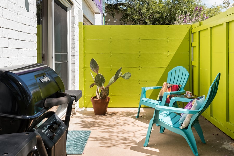 Patio with grill