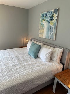 This is the second king sized bedroom with closet and dresser.