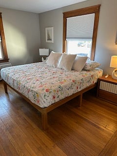 First king size bedroom with awesome mattresses! Dresser and closet.