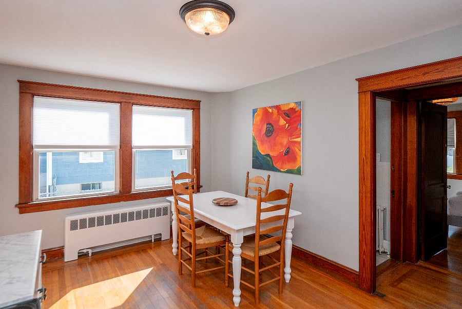 Dining area in the kitchen