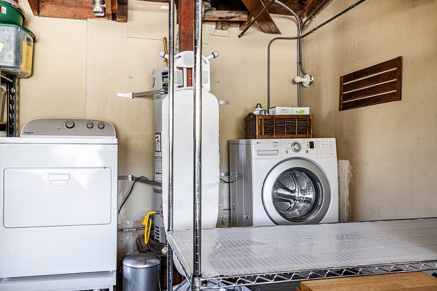Laundry in Garage