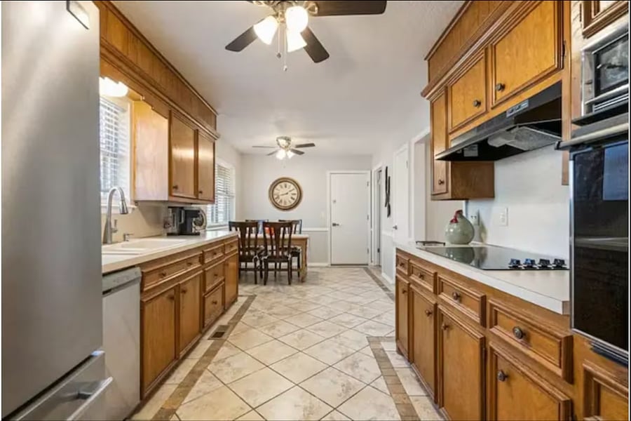 Fully stocked kitchen