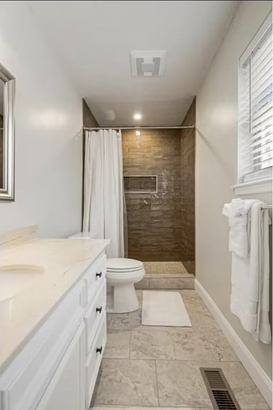 Updated Master bathroom