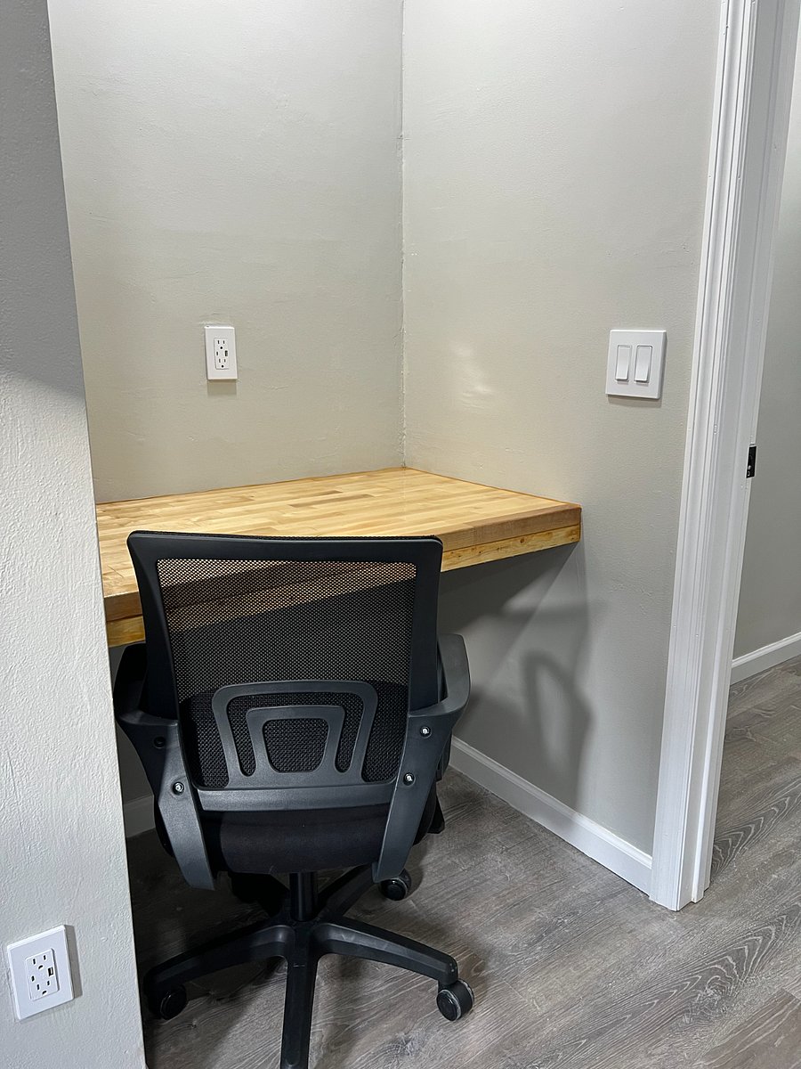 Dedicated desk space in case work follows you home.