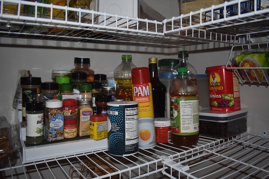 Walk-in pantry - has some starter staples