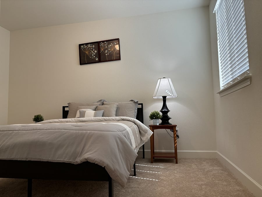 Second bedroom with walk in closet.