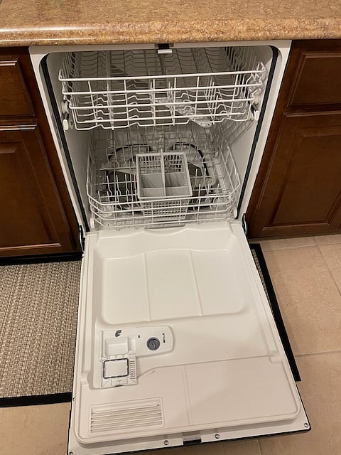 Inside Dishwasher