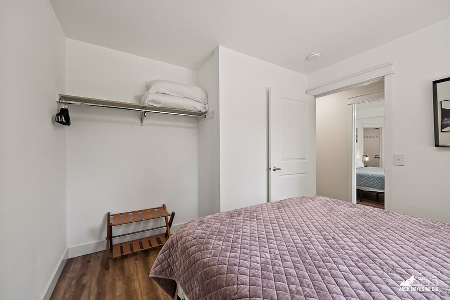 Laundry Basket | Queen Bed | Linens Provided