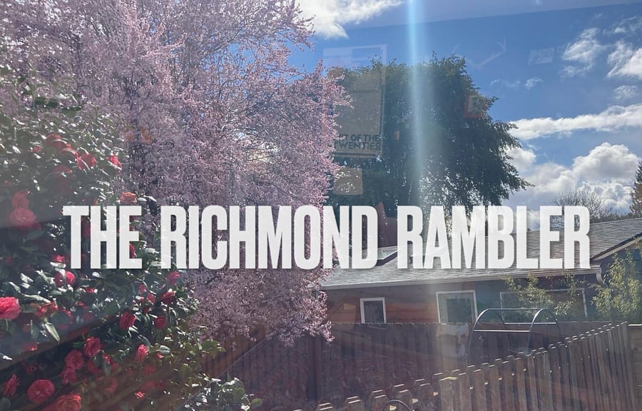 The Richmond Rambler DUPLEX / fenced in yard surrounded by willow and flowering trees