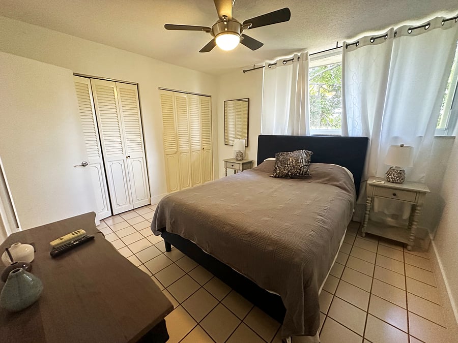 Bedroom 2  Ensuite, Smart TV, and Spacious Closet