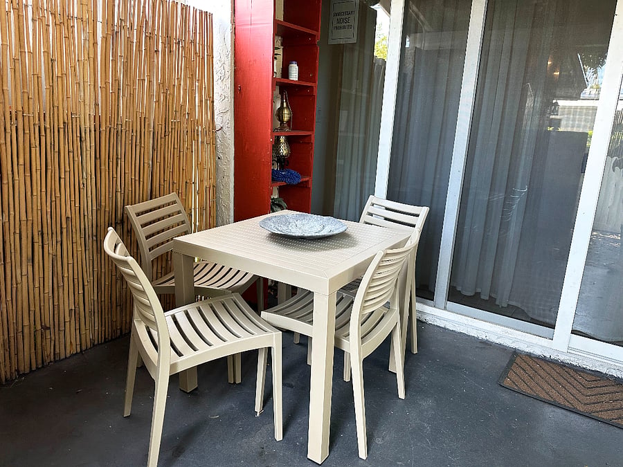 Private Fenced Patio